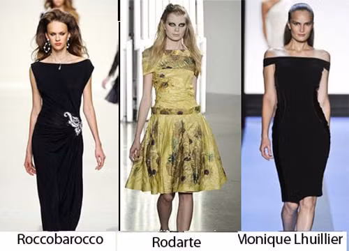 Với những sự kiện trịnh trọng thì bạn có thể chọn kiểu cổ thuyền cao nhưng với sự kiện phóng khoáng thì bạn có thể chọn kiểu cổ thuyền hơi sâu để tăng vẻ đẹp gợi cảm. Xem thêm: Váy Hè 2012/ Xu ướng trang điểm 2012/ Sơ mi2012