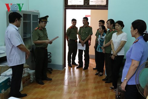 Khởi tố phó phòng cá nhân vi phạm gian lận thi (Ảnh VOV) Khởi tố phó phòng cá nhân vi phạm gian lận thi (Ảnh VOV)