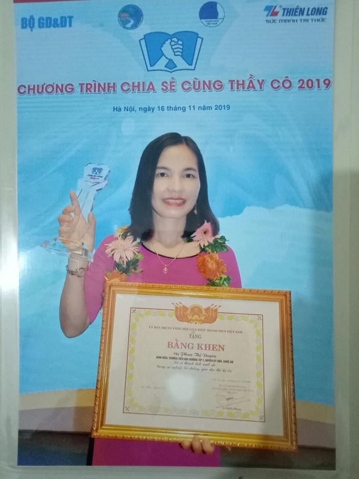 Cô Phan Thị Duyên giáo viên Trường Tiểu học Mường Típ 1 huyện Kỳ Sơn tỉnh Nghệ An (Ảnh nhân vật cung cấp) Cô Phan Thị Duyên giáo viên Trường Tiểu học Mường Típ 1 huyện Kỳ Sơn tỉnh Nghệ An (Ảnh nhân vật cung cấp)