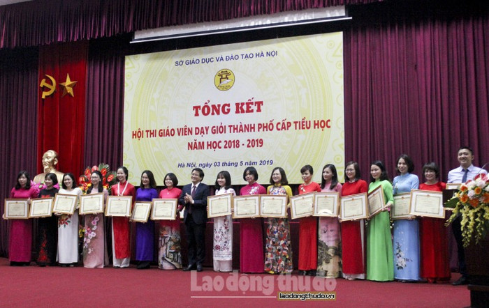 Tổng kết Hội thi giáo viên dạy giỏi thành phố cấp Tiểu học năm học 2018 - 2019 (Ảnh minh họa Báo Lao động thủ đô)