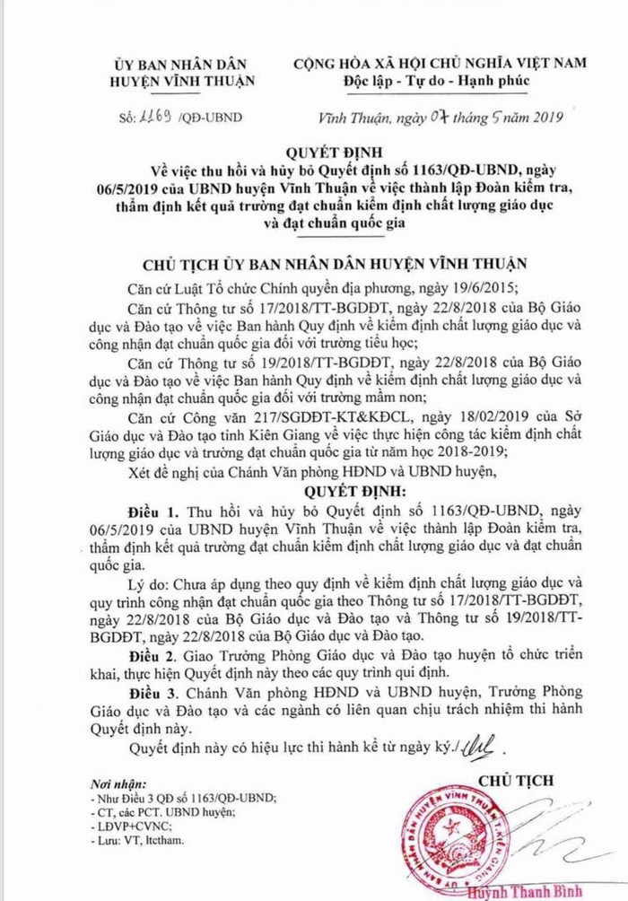 Sức mạnh nào để vị Trưởng phòng Giáo dục làm trái luật? Sức mạnh nào để vị Trưởng phòng Giáo dục làm trái luật?