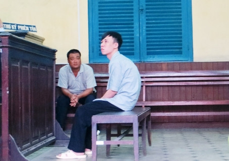 Bị cáo Hùng tại tòa