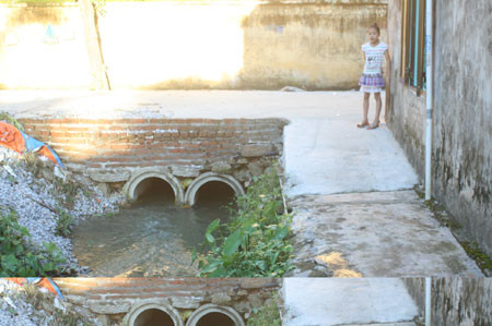 Kinh hoàng bé 3 tuổi vô tình bị nước cống cuốn trôi ảnh 1