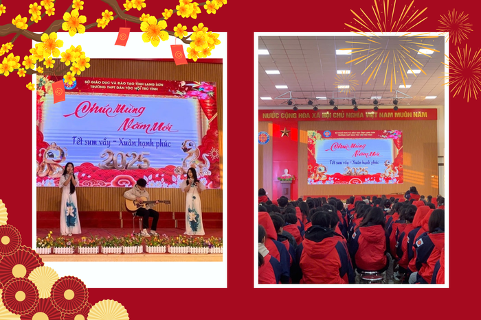 Một số hoạt động trong chương trình "Tết sum vầy, xuân hạnh phúc" của Trường Trung học phổ thông Dân tộc nội trú tỉnh Lạng Sơn. (Ảnh NTCC) 4.png