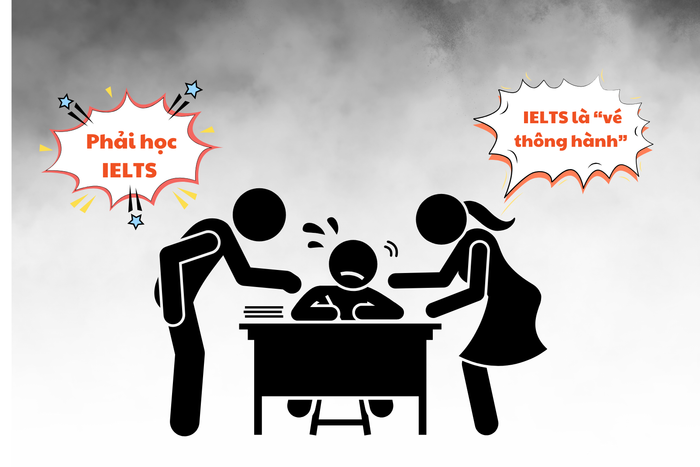 Nhiều người quá coi trọng IELTS mà bất chấp cho con theo học. Ảnh minh họa (Hồng Mai) gdvn-ielts.png