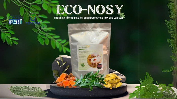 Sản phẩm ECO-NOSY - Phòng và hỗ trợ điều trị bệnh đường tiêu hóa cho lợn con. (Ảnh NVCC) z6189644660194_0c34b420c22229c978567de5a9e69726.jpg