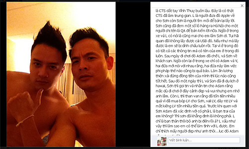 10 phát ngôn gây sốc nhất showbiz Việt 2012 ảnh 2 Trước những hình ảnh thân mật