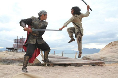 Rocker Anh Khoa rất thích thú với những cảnh đánh đấm... Rocker Anh Khoa rất thích thú với những cảnh đánh đấm...