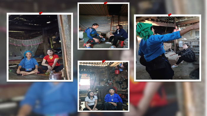 Giáo viên Trường Phổ thông dân tộc bán trú Trung học cơ sở Trung Thịnh (Xín Mần, Hà Giang) gặp gỡ, trao đổi với phụ huynh học sinh. Ảnh: NVCC.