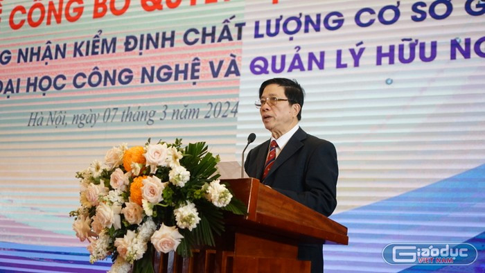 Phó Giáo sư, Tiến sĩ Nguyễn Xuân Sơn - Hiệu trưởng Trường Đại học Công nghệ và Quản lý Hữu Nghị. Ảnh: Thi Thi. th son.jpg