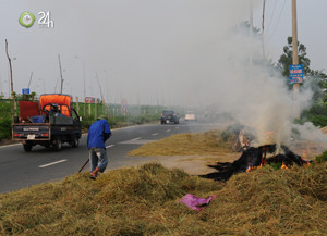 Hà Nội ngộp thở vì khói rơm rạ, Tin tức trong ngày, khoi rom ra, rom ra, dot rom ra, khoi o ha noi, khoi bui o ha noi, bao, tin hay, tin hot, tin tuc