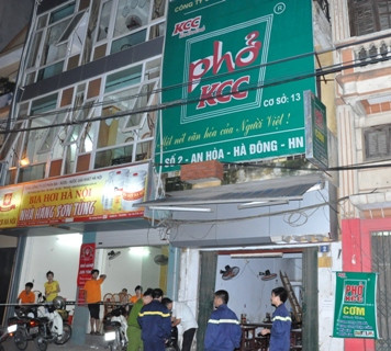 Hiện trường vụ nổ gas Hiện trường vụ nổ gas