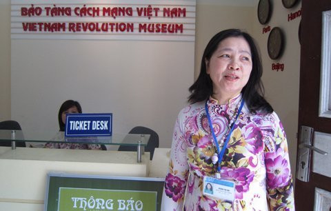 Chị Hội đã làm việc công việc thuyết minh ở bảo tàng gần 30 năm.