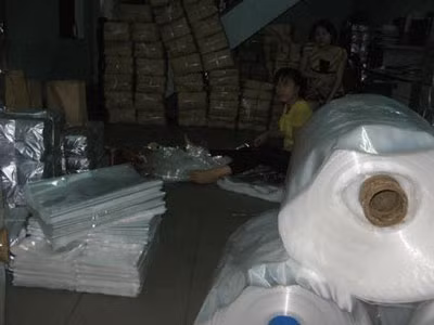 Sản phẩm túi nilon xuất đi khắp nơi tiêu thụ