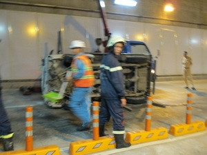 Hiện trường vụ tai nạn. (Ảnh: tinmoi.vn)