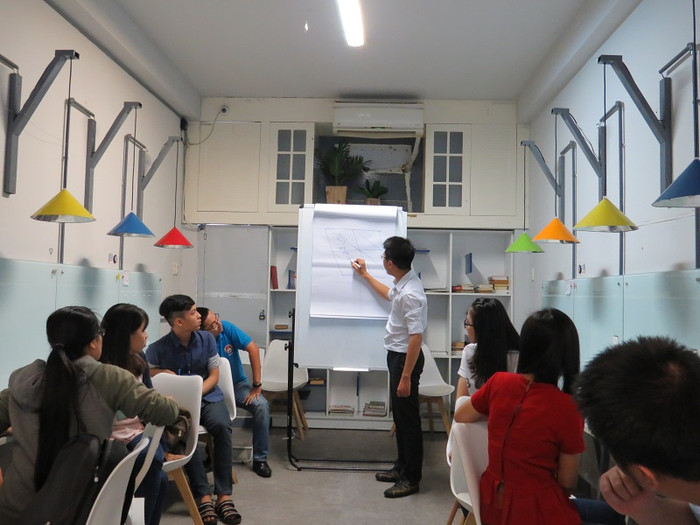Các học viên tham gia sẽ cùng Vĩnh thảo luận về chủ đề chính, giới thiệu phương pháp mới và dự án của mình - ảnh: NVCC Các học viên tham gia sẽ cùng Vĩnh thảo luận về chủ đề chính, giới thiệu phương pháp mới và dự án của mình - ảnh: NVCC