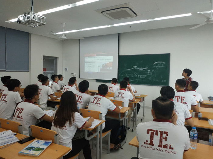 Sinh viên Khoa Cầu đường, Trường Đại học Xây dựng Hà Nội. Ảnh: Website Khoa Cầu đường. sinh vien khoa.jpg