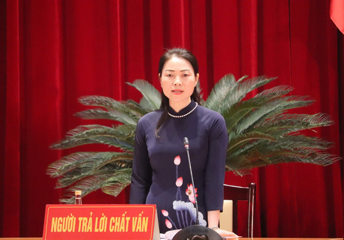 Bà Nguyễn Thị Thúy - Giám đốc Sở Giáo dục và Đào tạo tỉnh Quảng Ninh. Ảnh: Báo Đại Đoàn Kết. media.baoquangninh.vn-upload-image-202312-medium-_2157138_ff9db24298d7318968c6_11264508.jpg