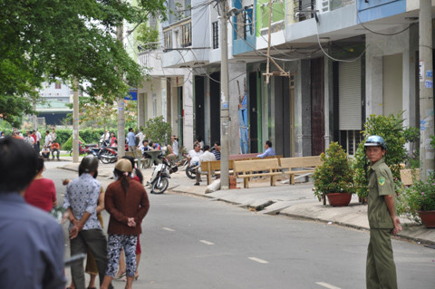 Hiện trường nơi xảy ra vụ việc. Ảnh: Q.T