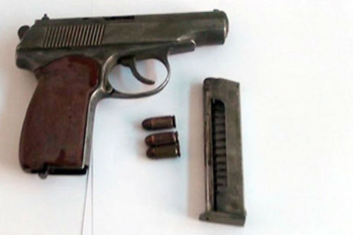 Khẩu súng mà Thịnh mua để sử dụng. Ảnh: CATP