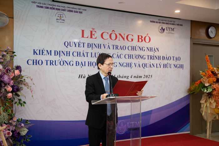Ông Nguyễn Anh Tuấn – Chánh Văn phòng Trung tâm Kiểm định chất lượng giáo dục, Hiệp hội Các trường đại học, cao đẳng Việt Nam. 490236871_1771901643633300_3508662615309487938_n.jpg