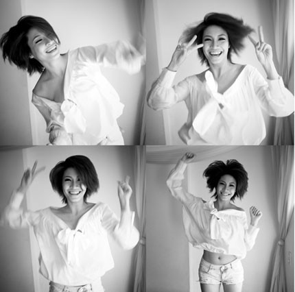 Bộ hình đen trắng với trang phục giản dị một phần nào đã cho thấy hình ảnh một Pha Lê hoàn toàn mới, giản dị mà quyến rũ, nhẹ nhàng mà vô cùng gợi cảm.