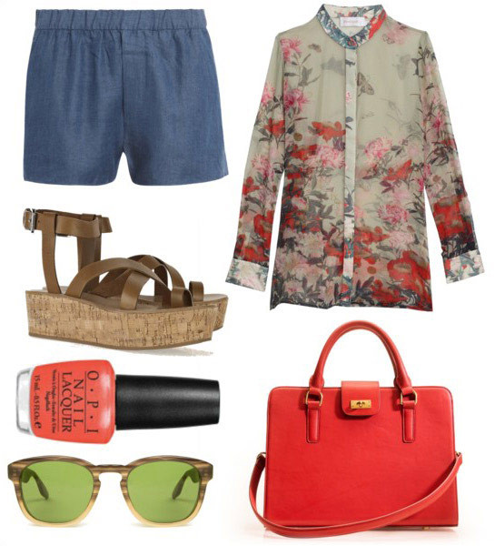 Những họa tiết hoa luôn đượ chào đón trong các thiết kế dành cho sơ mi 2012