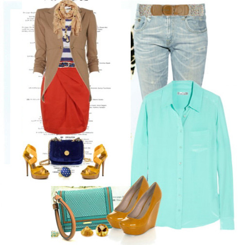 Đừng quên đan xen gam màu bạc hà với sắc vàng xỉn mù-tạt để tạo nên bức tranh hấp dẫn trong mùa hè này