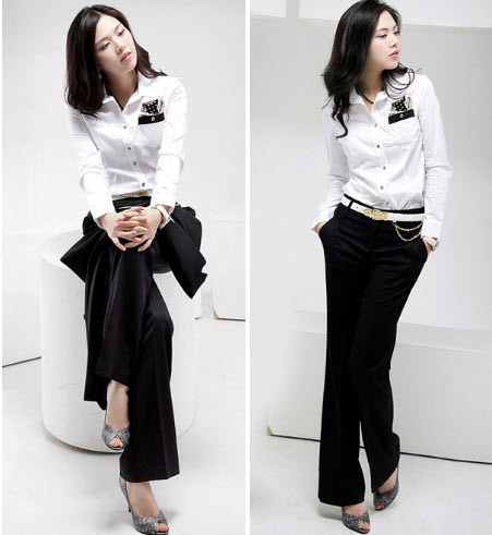 Ống quần thích hợp cho chiều cao 1m50 - 1m55 là 22-23cm