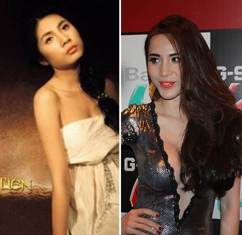 Thủy Tiên thuở mới vào nghề khá tự tin về khuôn mặt hơi thô, nhưng hay ngại ngần mỗi lúc chụp hình và thường lấy tay che ngực. Nhưng sau khi dính nghi án đã bơm ngực và gọt mặt, cô hiện đại, sành điệu và khoe vòng 1 bất cứ khi nào có thể. Từ style trang phục, cá tính âm nhạc cho đến các nét trên khuôn mặt và cả... vòng 1. Ảnh: Kệnh 14. Thủy Tiên thuở mới vào nghề khá tự tin về khuôn mặt hơi thô, nhưng hay ngại ngần mỗi lúc chụp hình và thường lấy tay che ngực. Nhưng sau khi dính nghi án đã bơm ngực và gọt mặt, cô hiện đại, sành điệu và khoe vòng 1 bất cứ khi nào có thể. Từ style trang phục, cá tính âm nhạc cho đến các nét trên khuôn mặt và cả... vòng 1. Ảnh: Kệnh 14.