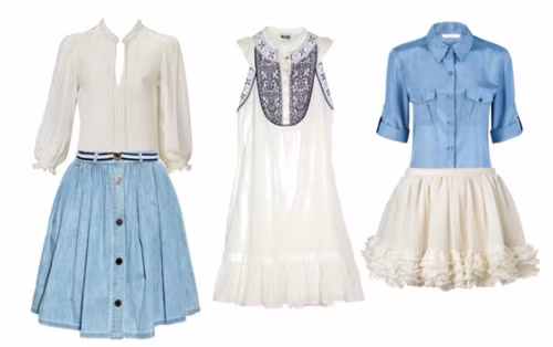 Trang phục có màu trắng chủ đạo dành cho người có bụng lớn Trang phục có màu trắng chủ đạo dành cho người có bụng lớn