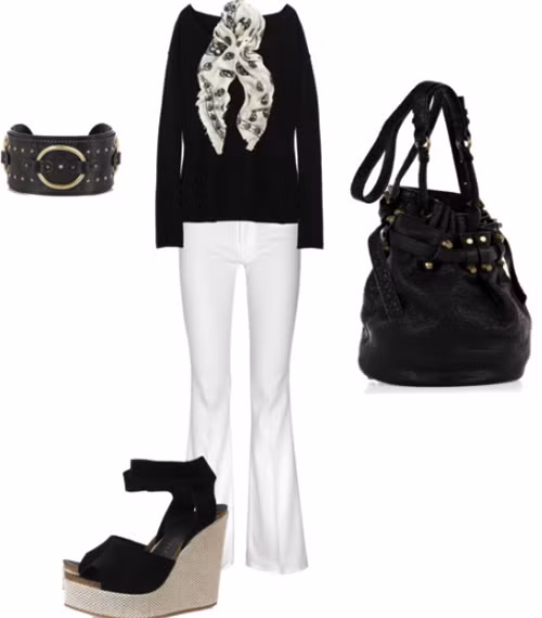 Quần ống vẩy và áo bo đai khiến các khu vực "thừa thãi" trở nên thon gọn hơn Quần ống vẩy và áo bo đai khiến các khu vực "thừa thãi" trở nên thon gọn hơn