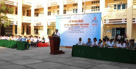 Kỳ thi Giải toán trên máy tính cầm tay cấp quốc gia lần thứ 14 khai mạc tại Sóc Trăng. Kỳ thi Giải toán trên máy tính cầm tay cấp quốc gia lần thứ 14 khai mạc tại Sóc Trăng.
