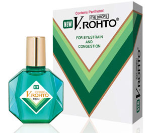 Sản phẩm thuốc nhỏ mắt Rohto.