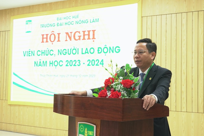 Phó Giáo sư, Tiến sĩ Trần Thanh Đức - Hiệu trưởng Trường Đại học Nông Lâm, Đại học Huế. Ảnh: NVCC. Phó Giáo sư, Tiến sĩ Trần Thanh Đức - Hiệu trưởng Trường Đại học Nông Lâm, Đại học Huế. Ảnh: NVCC.