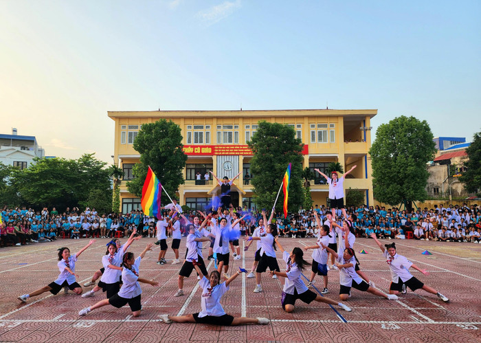 Mỗi phần thi đều được dàn dựng công phu (Ảnh: Phạm Linh)