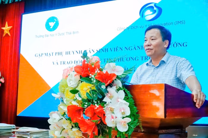 Phó Giáo sư, Tiến sĩ Nguyễn Duy Cường - Hiệu trưởng Trường Đại học Y Dược Thái Bình. Ảnh: NTCC.