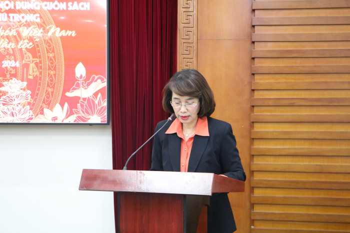 Bà Kiều Thúy Nga - Vụ trưởng Vụ Thư viện (Bộ Văn hóa, Thể Thao và Du lịch) - Trưởng ban tổ chức cuộc thi. Ảnh: Thúy Quỳnh. Bà Kiều Thúy Nga - Vụ trưởng Vụ Thư viện (Bộ Văn hóa, Thể Thao và Du lịch) - Trưởng ban tổ chức cuộc thi. Ảnh: Thúy Quỳnh.
