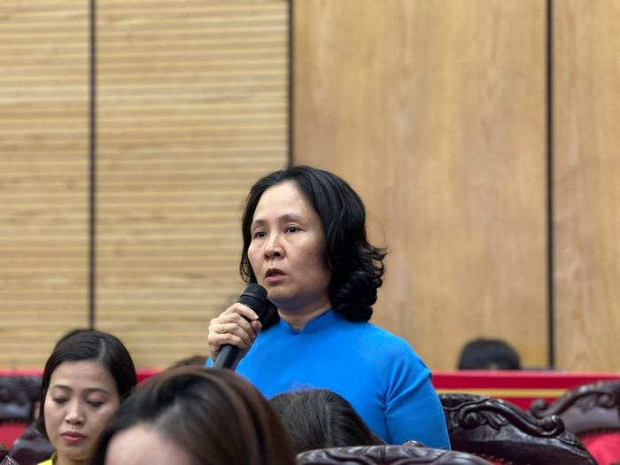 Cô Phạm Minh Thảo - Hiệu trưởng Trường Tiểu học Thành Công B (Ba Đình, Hà Nội). Ảnh: Thúy Quỳnh. Cô Phạm Minh Thảo - Hiệu trưởng Trường Tiểu học Thành Công B (Ba Đình, Hà Nội). Ảnh: Thúy Quỳnh.