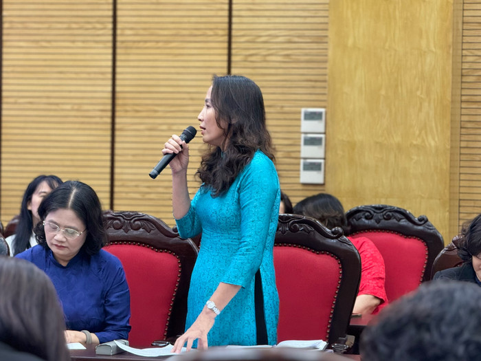 Cô Nguyễn Thị Thu Thủy - Hiệu trưởng Trường Trung học cơ sở Nguyễn Tri Phương (Ba Đình, Hà Nội). Ảnh: Thúy Quỳnh GDVN_Thúy Quỳnh.jpg