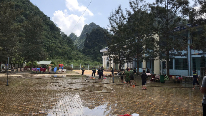 Trường Phổ thông dân tộc bán trú Trung học cơ sở Quang Vinh - Lưu Ngọc nhanh chóng khắc phục hậu quả do mưa lũ, sẵn sàng đón khai giảng năm học 2024-2025. Ảnh: NTCC. z5785273583066_4dd2e28796a35774d6518147dba7b9ee.jpg