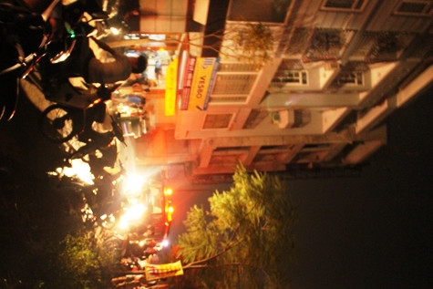 Lực lượng cứu hỏa có mặt tại hiện trường