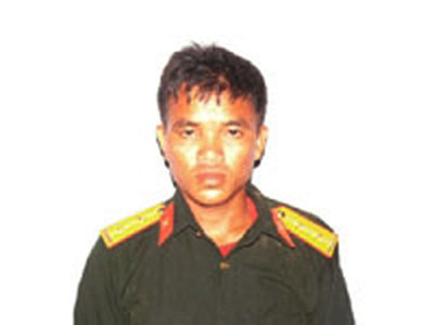 Đinh Văn Thọ tại cơ quan công an Đinh Văn Thọ tại cơ quan công an