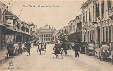 Đường Paul Bert nay là phố Tràng Tiền Đường Paul Bert nay là phố Tràng Tiền