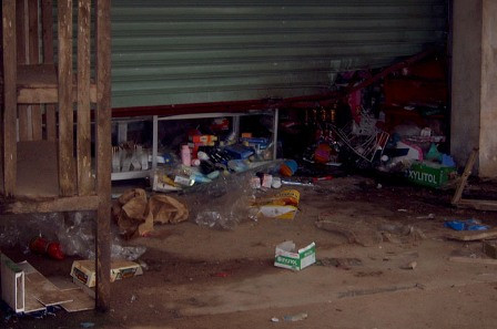 Hiện trường vụ nổ mìn