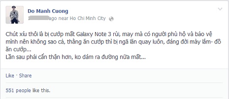 Chia sẻ của NTK Đỗ Mạnh Cường trên trang cá nhân. Chia sẻ của NTK Đỗ Mạnh Cường trên trang cá nhân.