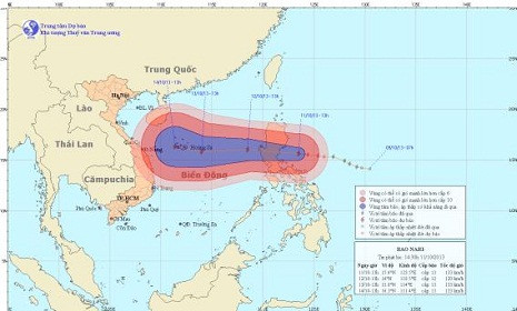 Chùm ảnh đường đi và vị trí cơn bão. Chùm ảnh đường đi và vị trí cơn bão.