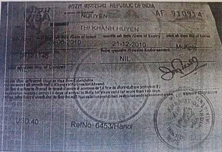 Ảnh chụp visa tại Ấn Độ