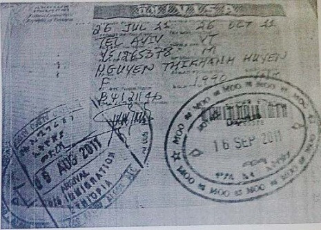 Ảnh chụp hộ chiếu qua Kenya của Huyền Chip. (Xem thêm các bài viết về cuốn sách "Xách ba-lô lên và đi")