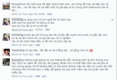 Cư dân mạng thất vọng trước lối dẫn chương trình của Hoàng My.